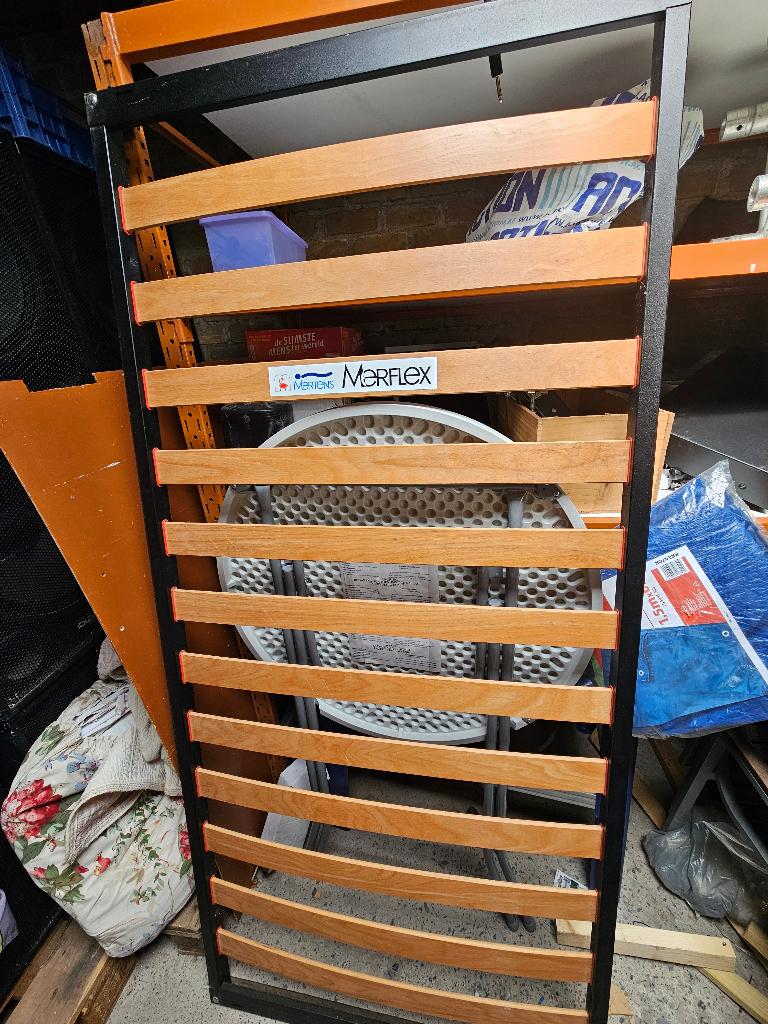Lattenbodem, Maison & Meubles, Chambre à coucher | Matelas & Sommiers, 90 cm, Enlèvement, Une personne, Comme neuf