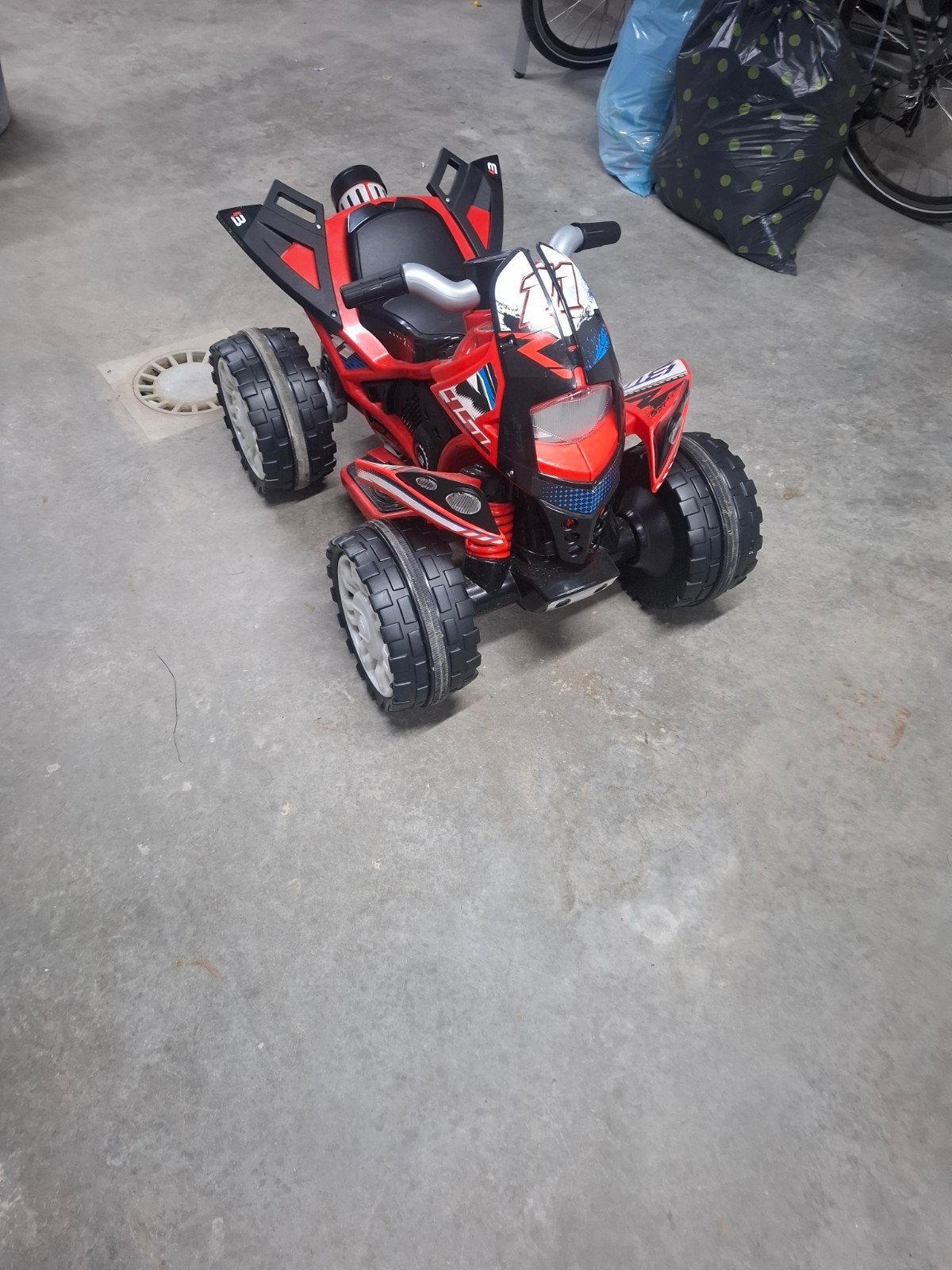 elektrische kinderquad, Gebruikt