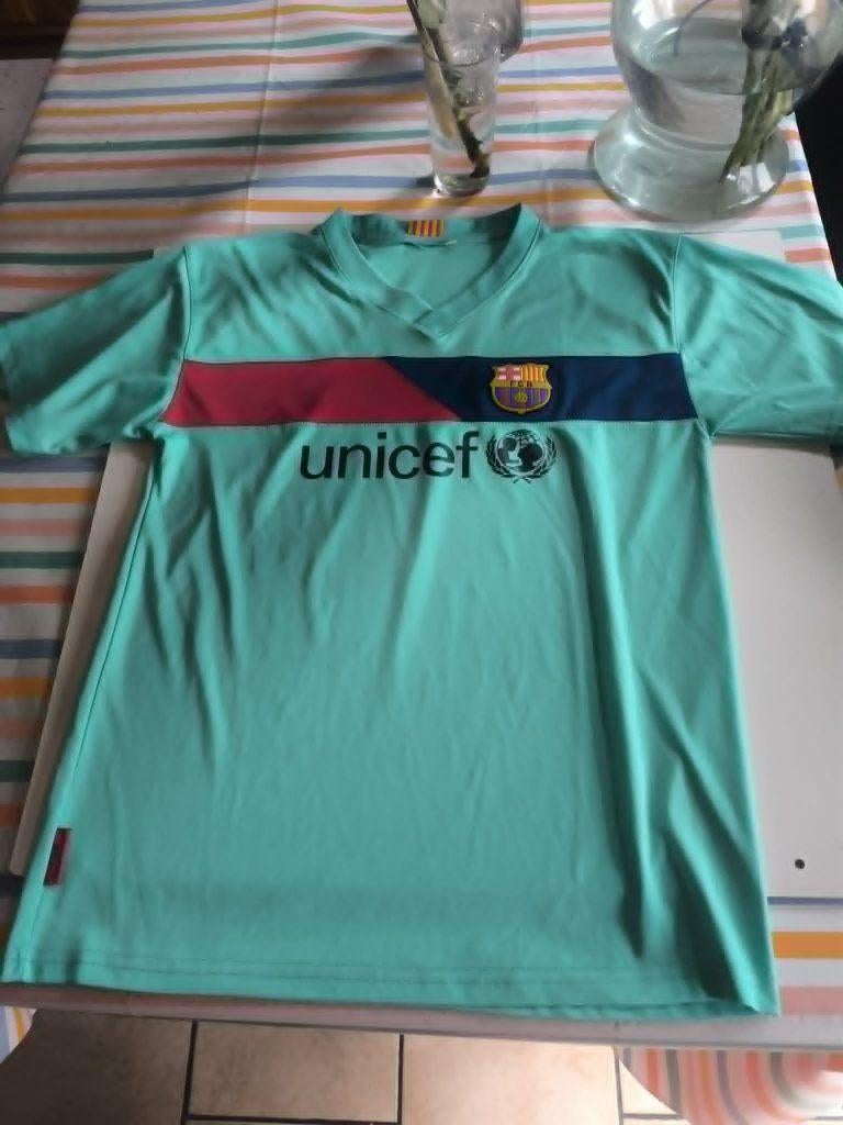 FC Barcelona Messi 10 UNICEF mintgroen shirt, Ophalen of Verzenden, Gebruikt, Shirt