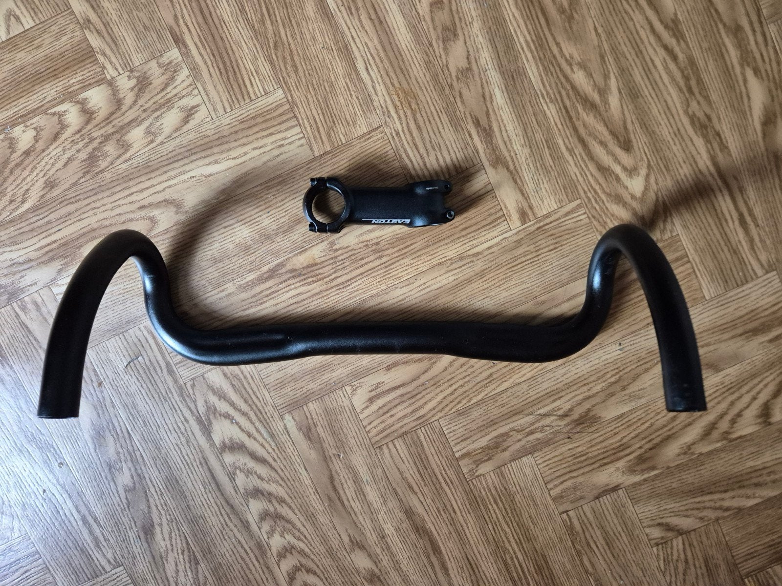 Cintre B-Twin Ergo 31.8 (42 mm) + Potence Easton EA50 90 mm, Gebruikt, Overige typen, Ophalen of Verzenden, Aluminium