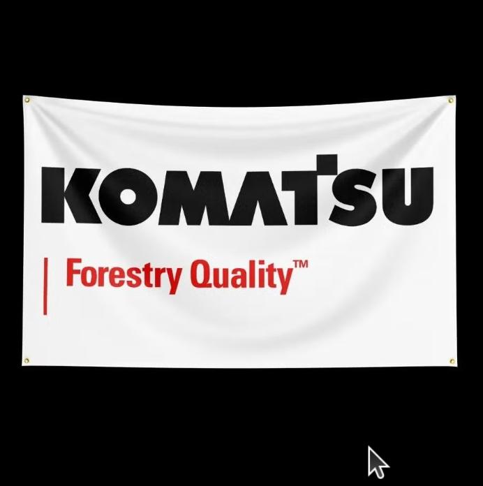 Grands drapeaux Komatsu (150x90cm), Enlèvement ou Envoi, Neuf