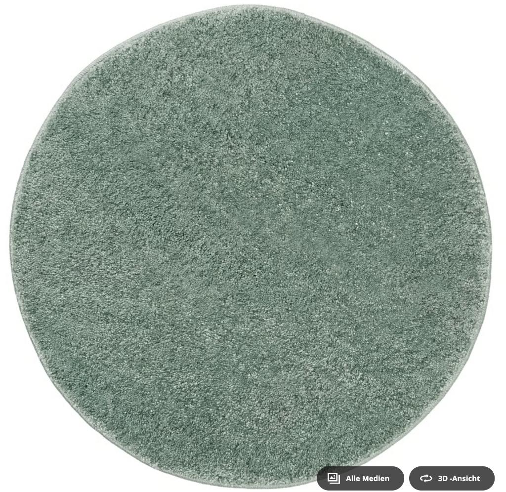 Tapis rond IKEA STOENSE vert - 10€ négociable, Ophalen, 50 tot 100 cm, 50 tot 100 cm, Zo goed als nieuw