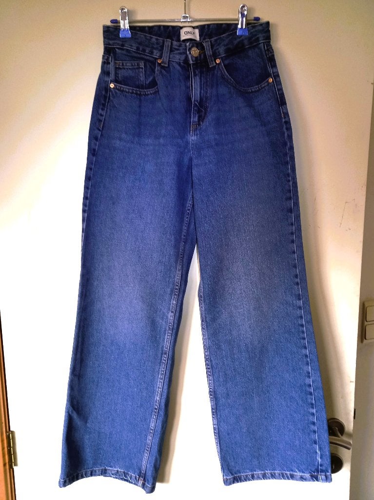 Dameskleding – Wide jeans Only – maat 25/32, Kleding | Dames, Only, Blauw, Ophalen of Verzenden, Maat 34 (XS) of kleiner