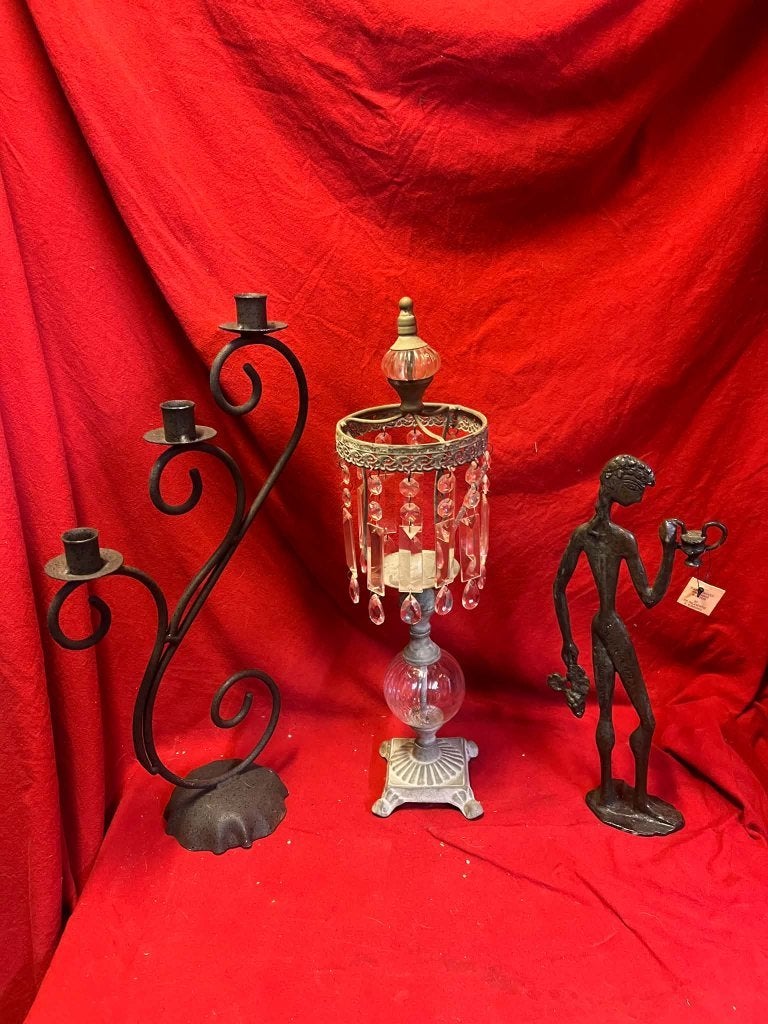 Chandeliers en fer et décoration., Antiquités & Art, Enlèvement, Autres matériaux