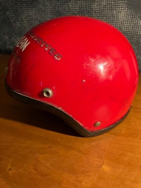 WILLEMPIE HELM RETRO HELM NOLAN HONDA CAMINO POTHELM ROOD E6, Motoren, M, Nolan, Jethelm, Ophalen of Verzenden