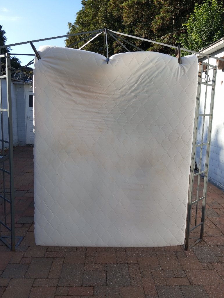 toppermatras 160 cm x 210 cm Bamboo dikte 3 cm, Ophalen, Gebruikt, 210 cm, Tweepersoons