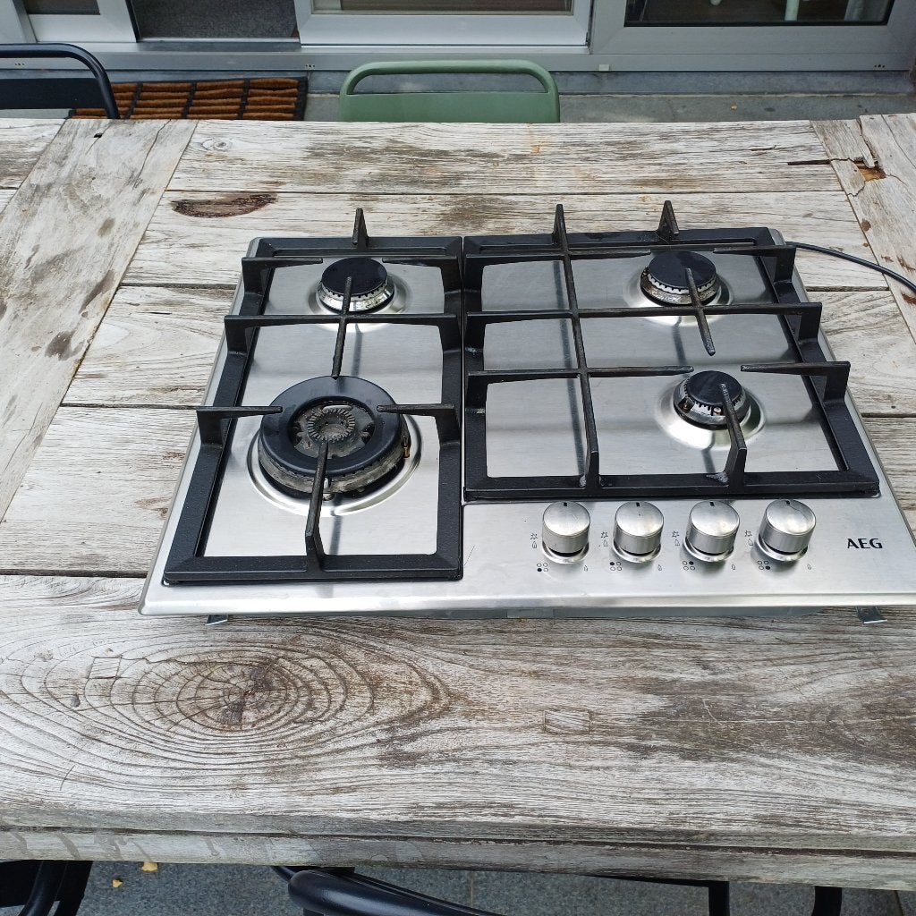 gaskookplaat AEG, Electroménager, Tables de cuisson, Gaz, 4 zones de cuisson, Encastré, Comme neuf