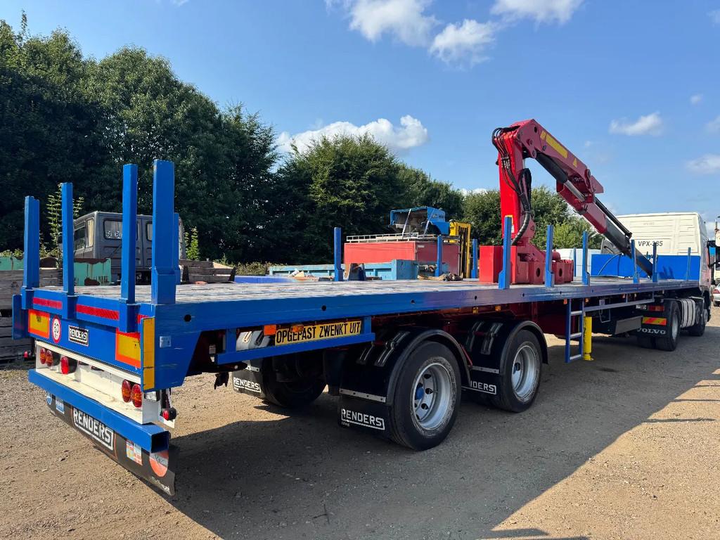 Renders *CRANE PALFINGER PK4500A-STEERING AXXLE* (bj 1993), Blauw, Overige brandstoffen, Bedrijf, Aanhangers en Opleggers
