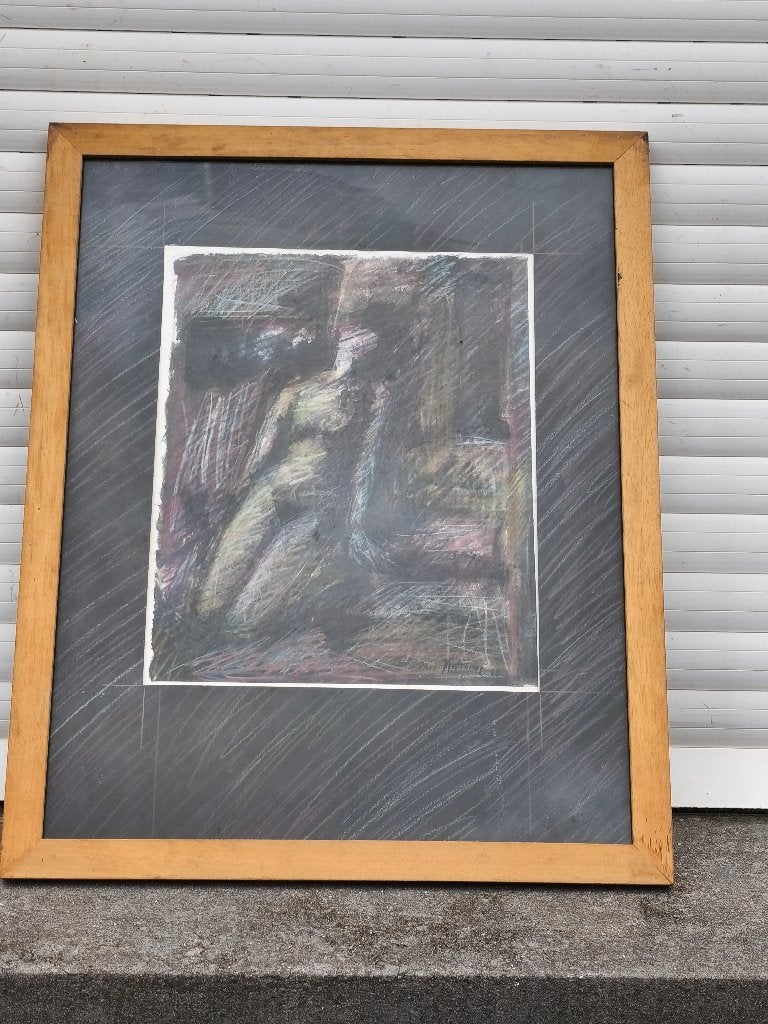 Pastel femme signe Paul Antoine, Antiquités & Art, Art | Dessins & Photographie, Enlèvement