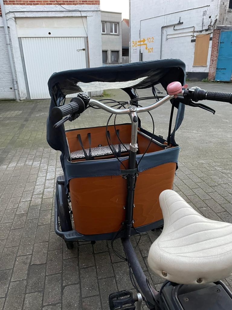 Elektrische bakfiets, Fietsen en Brommers, Ophalen, Gebruikt