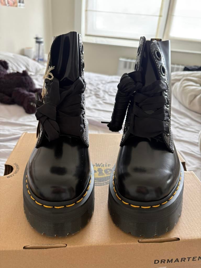 Dr Martens Platform Boots, Kleding | Dames, Schoenen, Zwart, Lage of Enkellaarzen, Nieuw, Ophalen of Verzenden