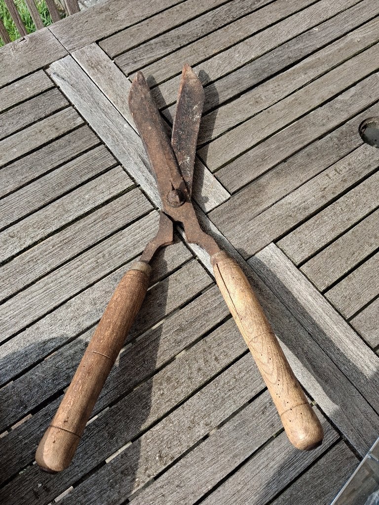 Tuingerief, snoeischaar, schop, potjes, krabbers, geurkaars, Tuin en Terras, Ophalen of Verzenden, Gebruikt, Schop