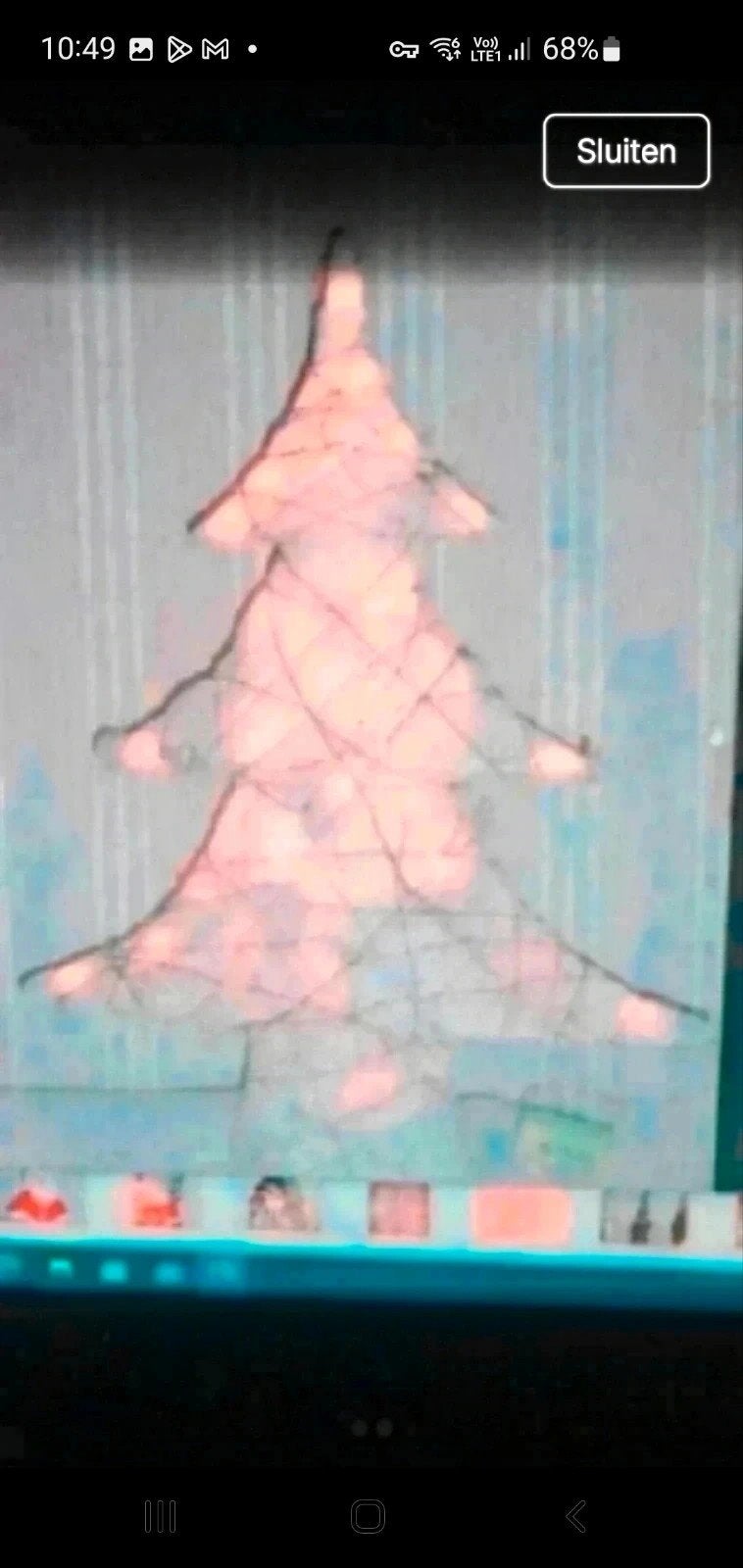 mooi grote witte kerstboom met verlichting, Diversen, Ophalen of Verzenden, Zo goed als nieuw