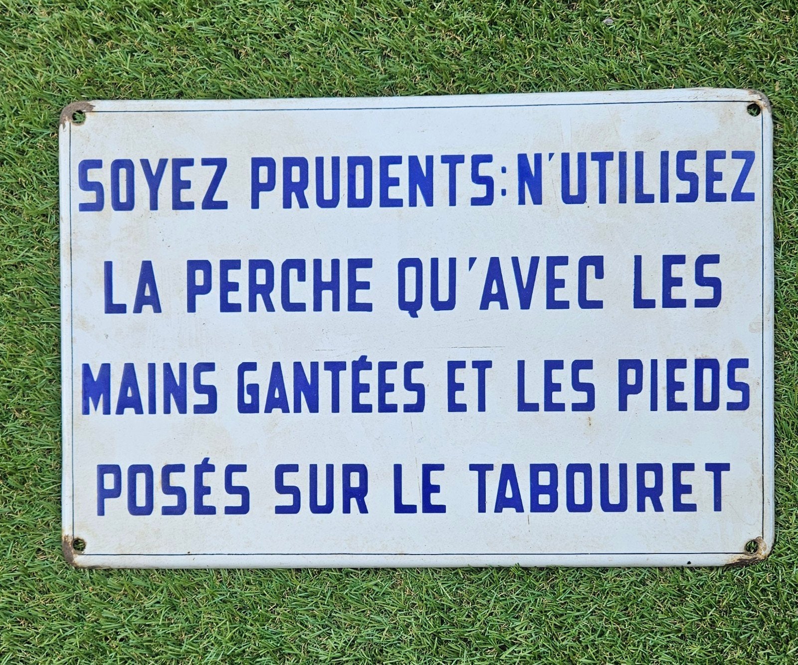 ancienne plaque émaillée ferroviaire, Collections, Enlèvement ou Envoi