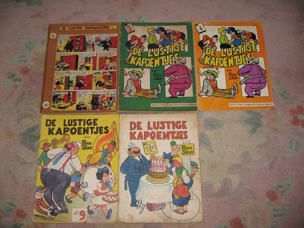 De luistige kapoentjes nrs 2-3-4-9-10, Meerdere stripboeken, Ophalen of Verzenden, Marc Sleen