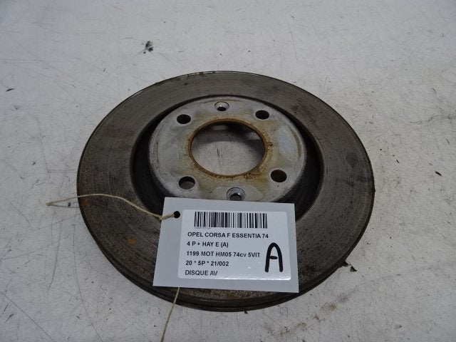 FREIN DISQUE AVANT Opel Corsa F (UB / UH / UP) (01-2019/-), Opel, Opel Automobile GmbH, Utilisé, Kontakt-opel@opel.com