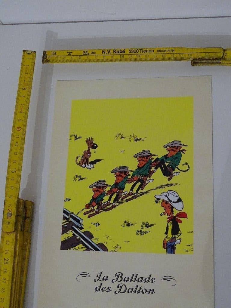 Ex-Libris Litho BD Lucky Luke Ballade Dalton ( Atlas 2002), Collections, Enlèvement ou Envoi, Autres personnages, Utilisé, Image, Affiche ou Autocollant