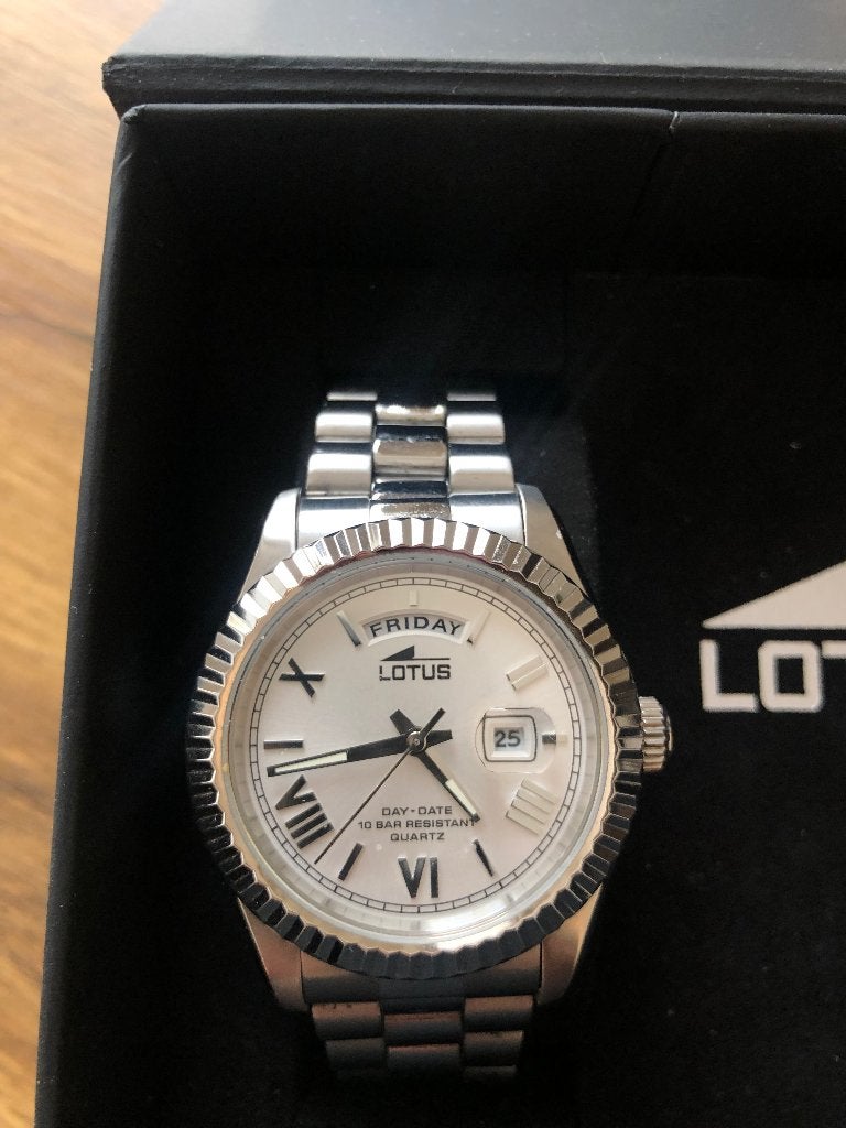 Lotus horloge silver, Ophalen, Zo goed als nieuw, Polshorloge, Overige merken