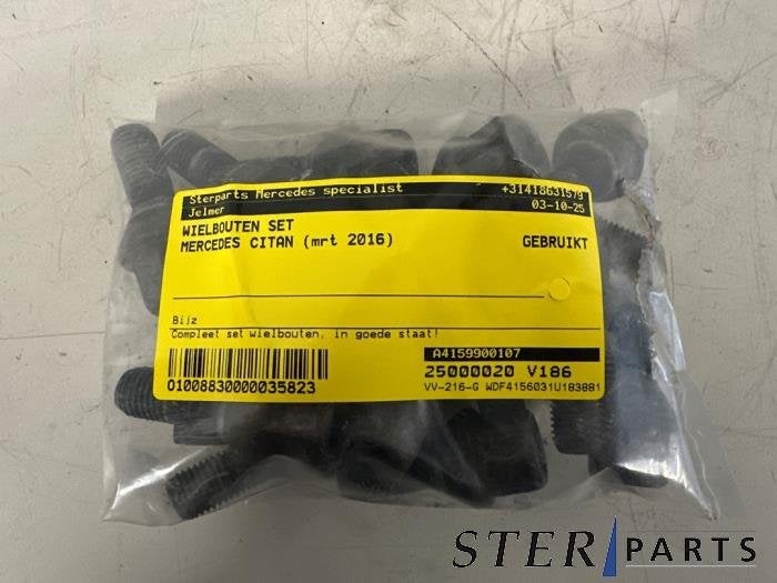 Kit boulons de roue d'un Mercedes Citan, 3 mois de garantie, Utilisé, -, -