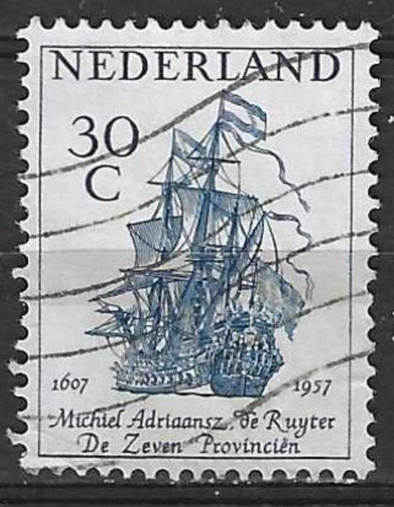 Pays-Bas 1957 - Yvert 672 - Amiral De Ruyter (ST), Envoi, Affranchi
