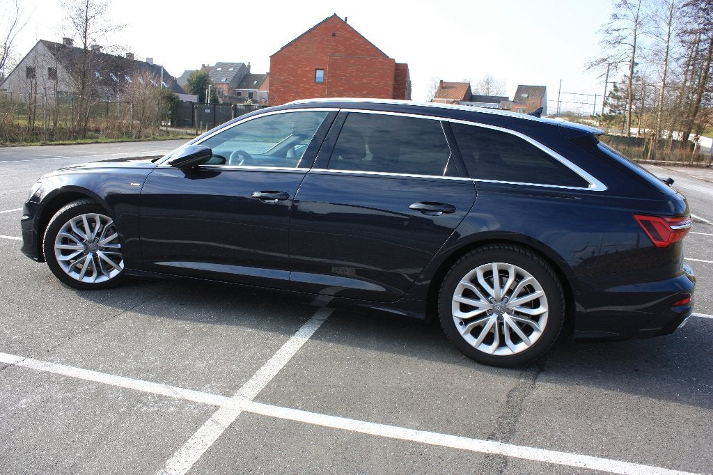 Audi a6 c8 bj 2020  2,0 Tfsi 245 Pk Mild Hybrid, Auto's, 4 cilinders, Blauw, Leder, 5 deurs