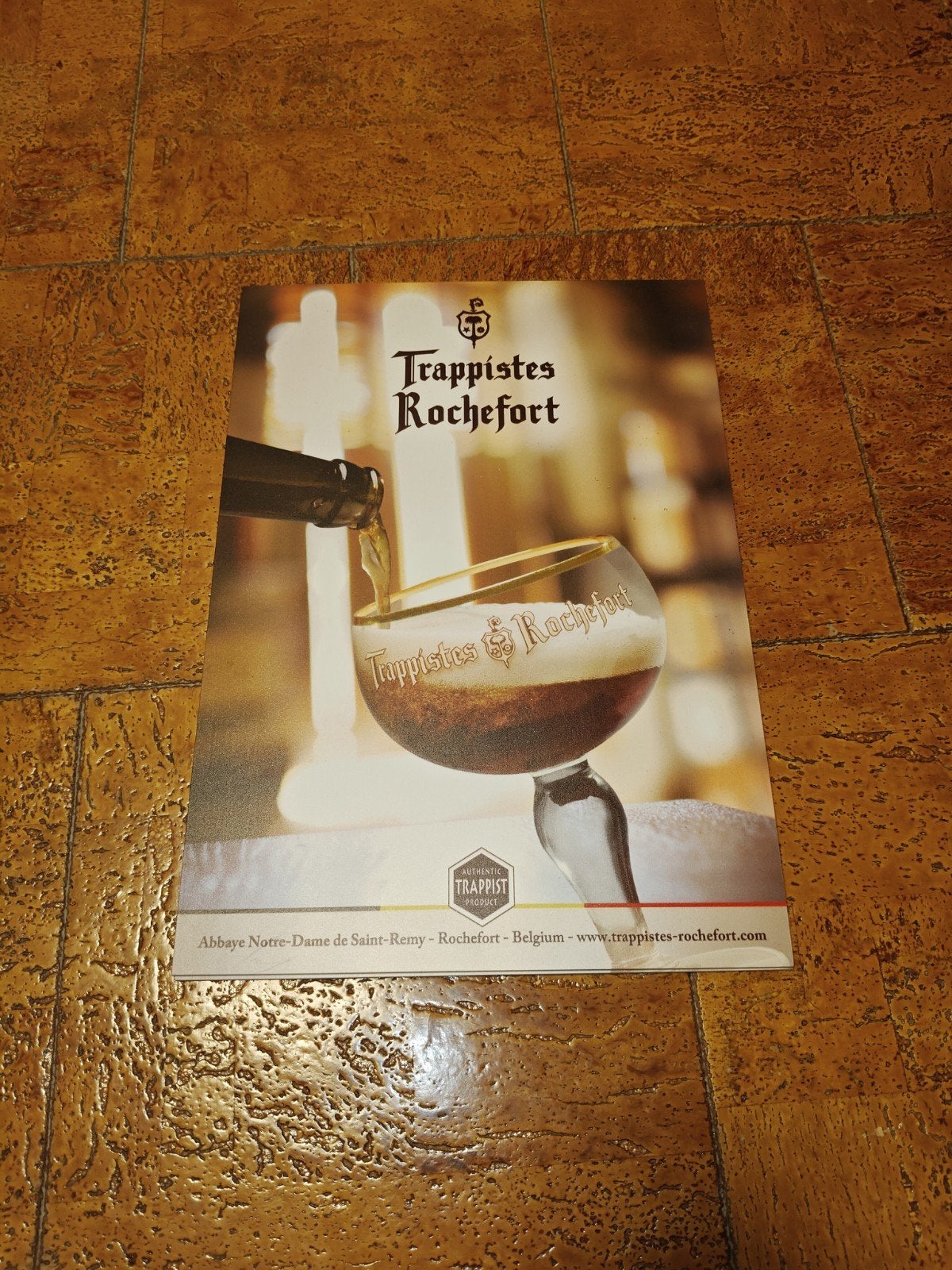 Trappistes Rochefort reclame bord, Verzamelen, Ophalen of Verzenden