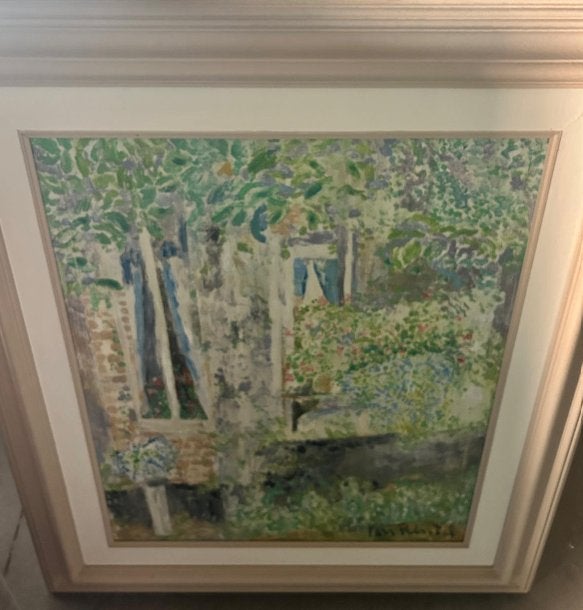 impressionistisch schilderij, tuin bloemen, gesigneerd Rint, Enlèvement ou Envoi, Signé, Toile, Fleurs
