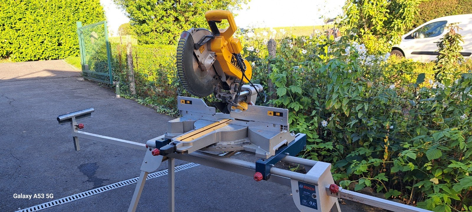 Dewalt verstekzaag, Enlèvement