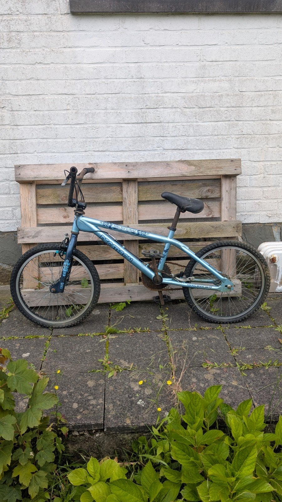 Bmx decathlon Kid wordt gerestaureerd, Ophalen