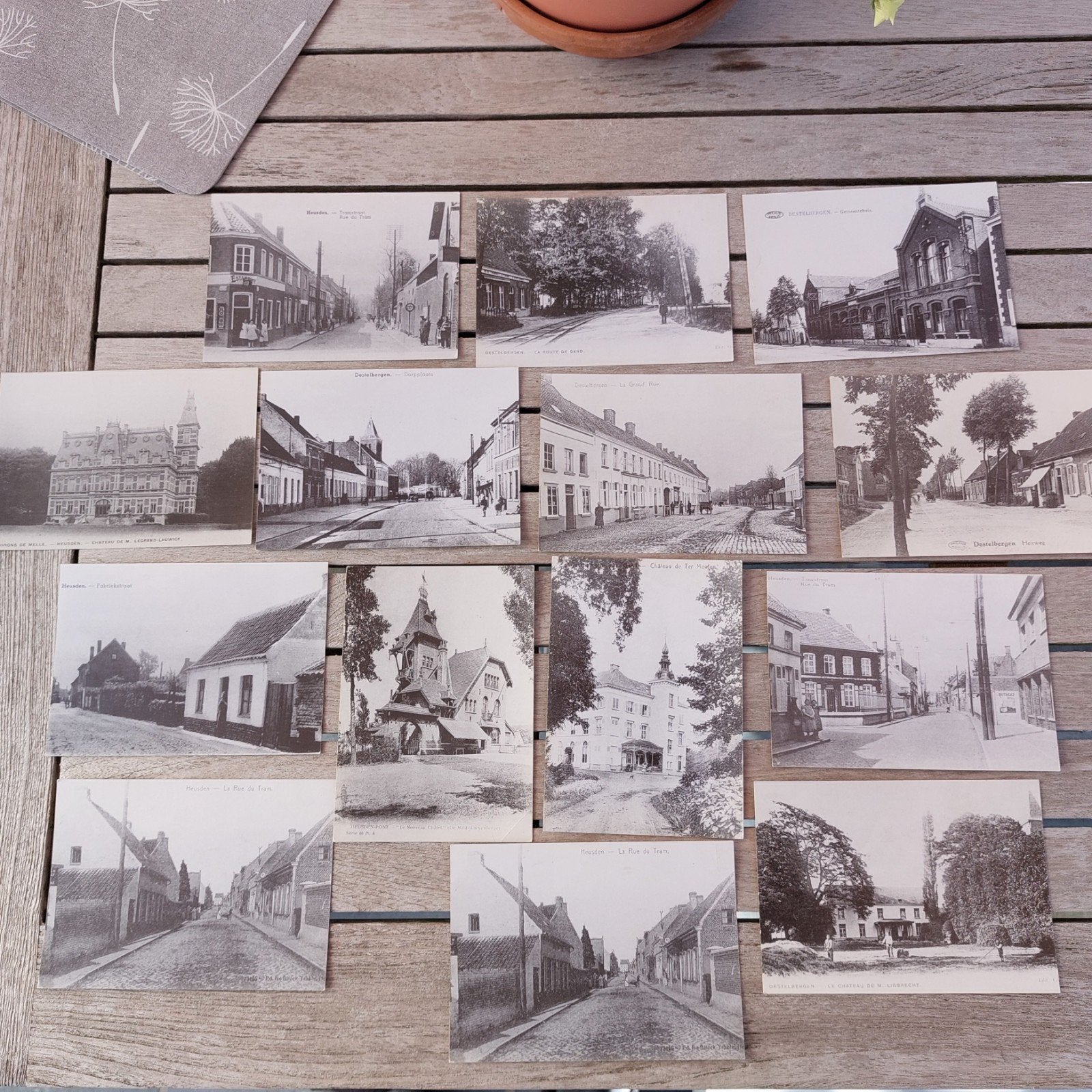 Reeks reprokaarten van Destelbergen-Heusden, Verzamelen, Postkaarten | België, Ophalen of Verzenden