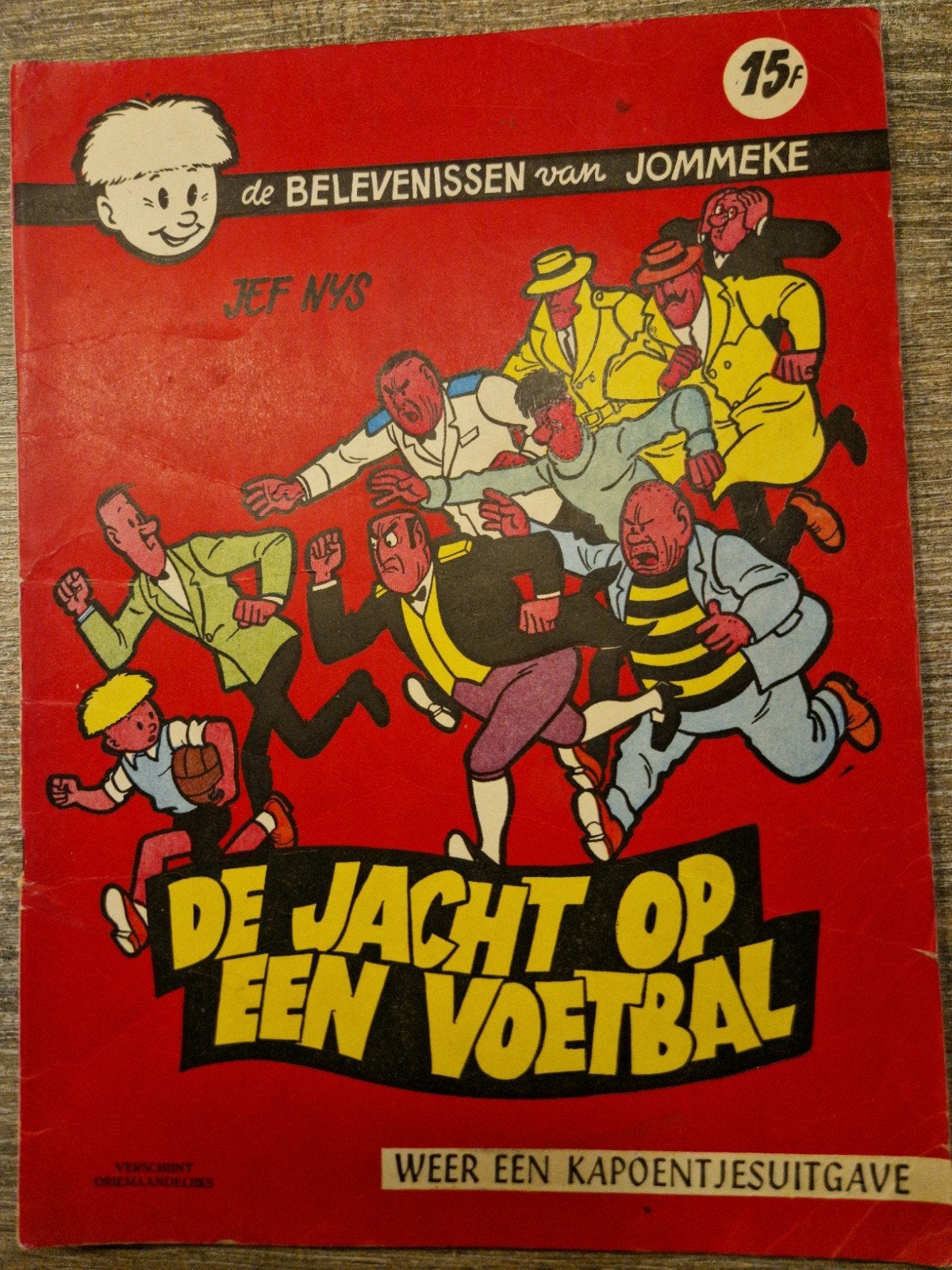 De belevenissen van Jommeke nr. 1 – De Jacht op een Voetbal, Enlèvement ou Envoi