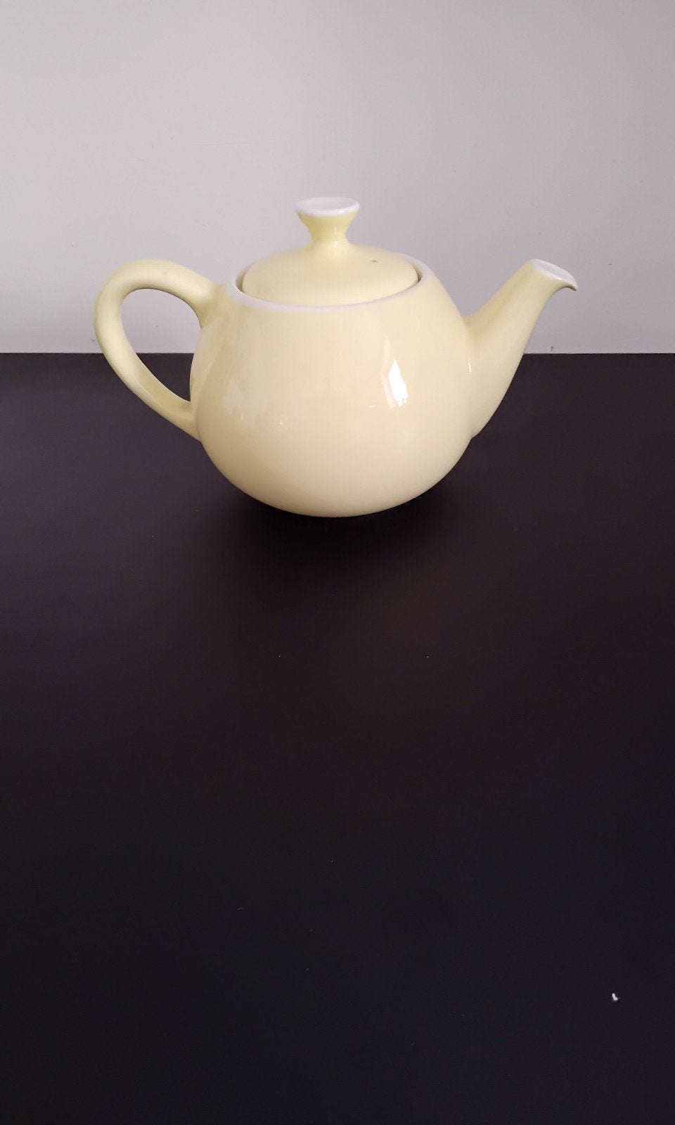 Vintage Petrus Regout & Co Pastelgele Theepot, Antiek en Kunst, Ophalen of Verzenden