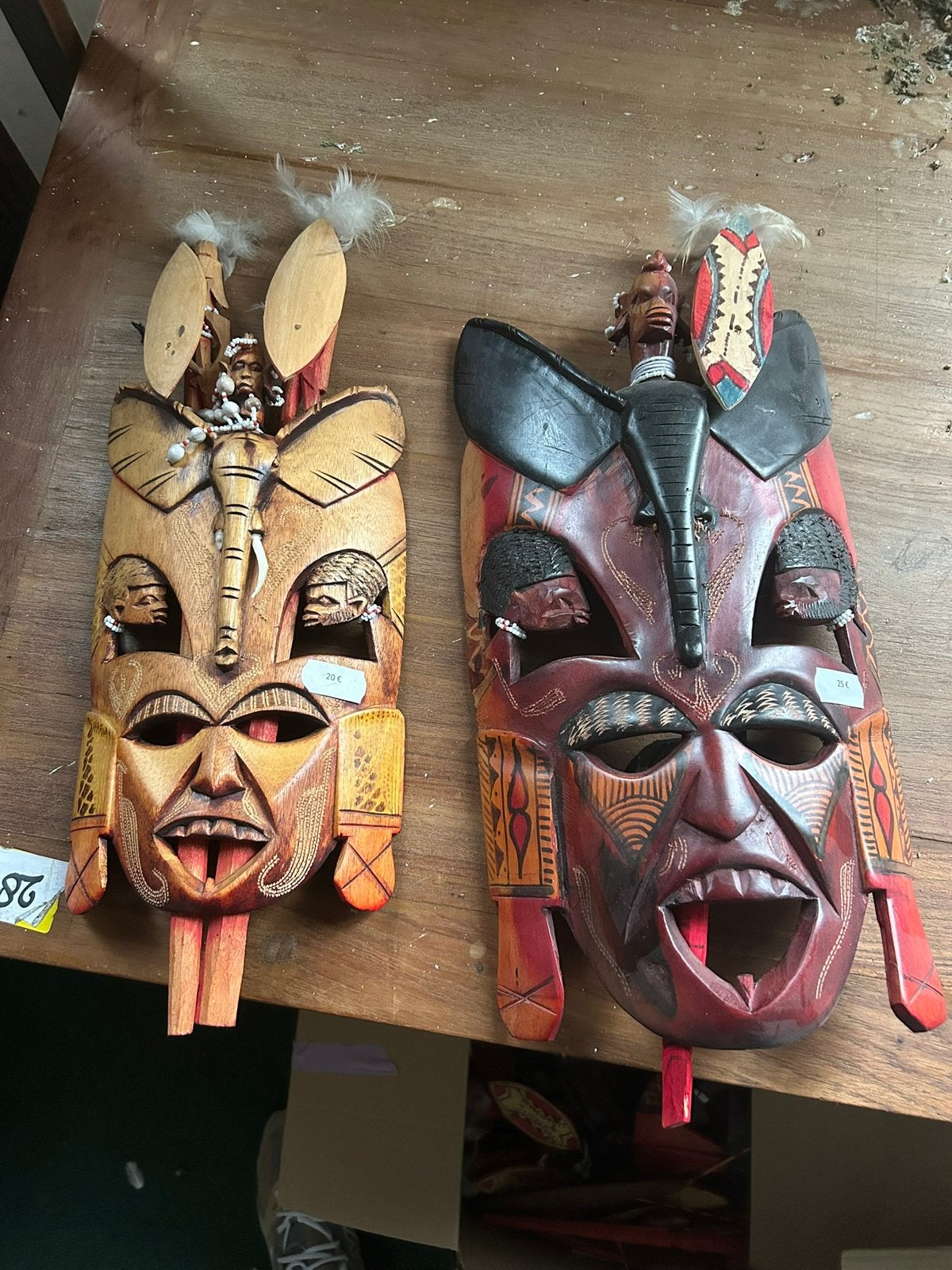 Afrikaans masker, Enlèvement, Masque