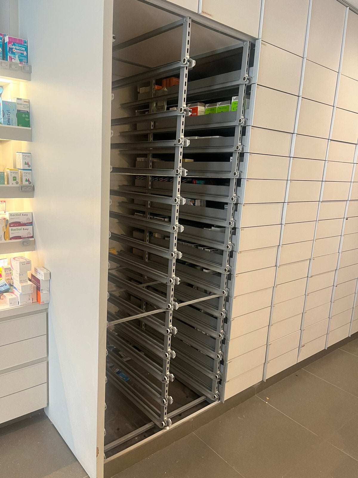 Tiroirs de rangement, Maison & Meubles, Enlèvement, Utilisé, Apothekerskast
