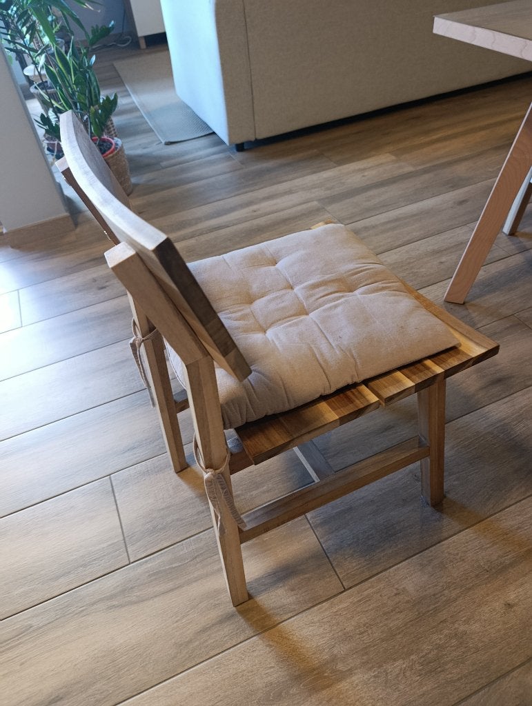 Lot de 6 magnifiques chaises acacia SKOGSTA ikea, Autres couleurs, Moderne, scandinave, bois naturel., Comme neuf, Enlèvement