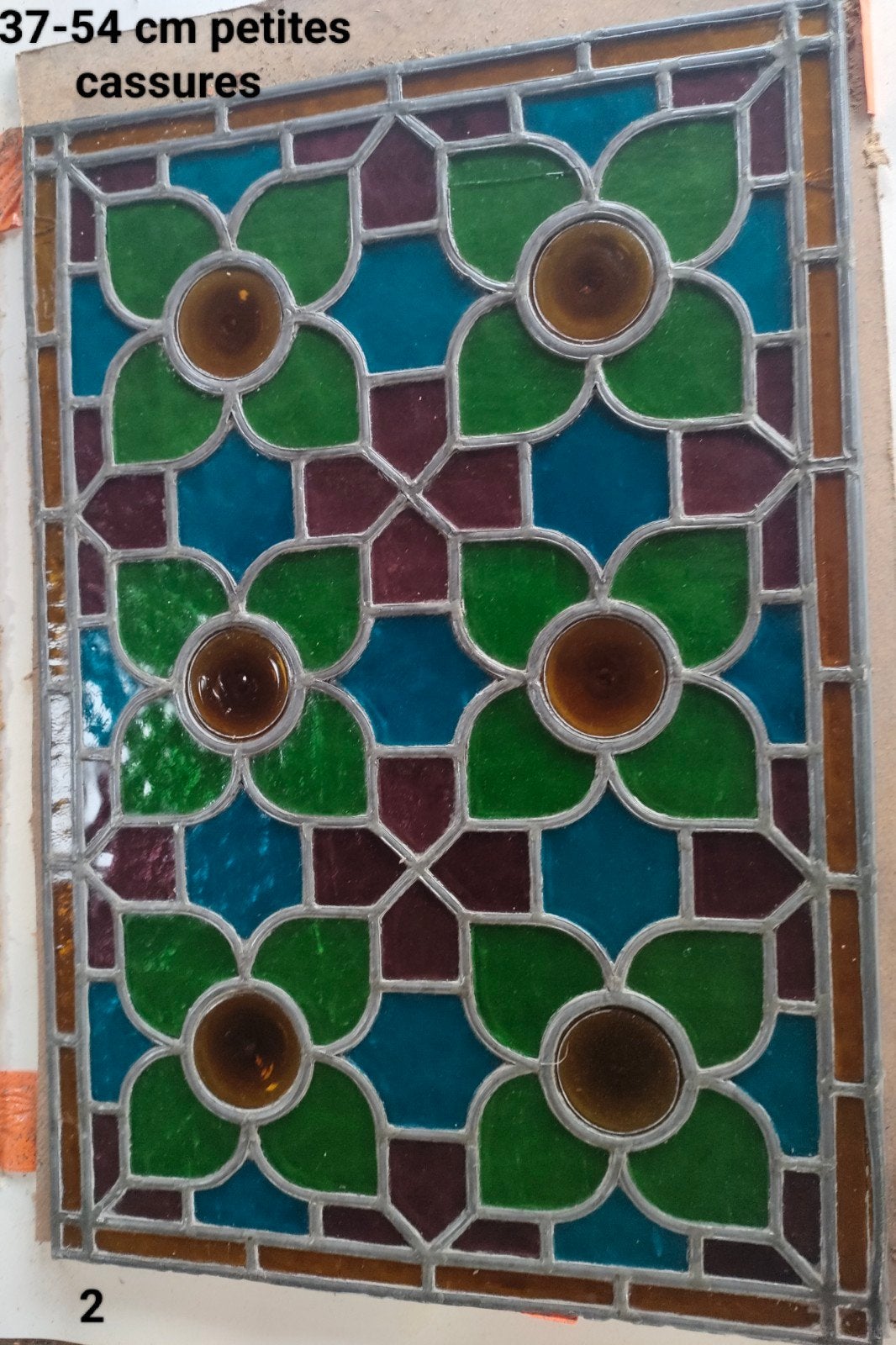 vitraux art déco encien, Enlèvement
