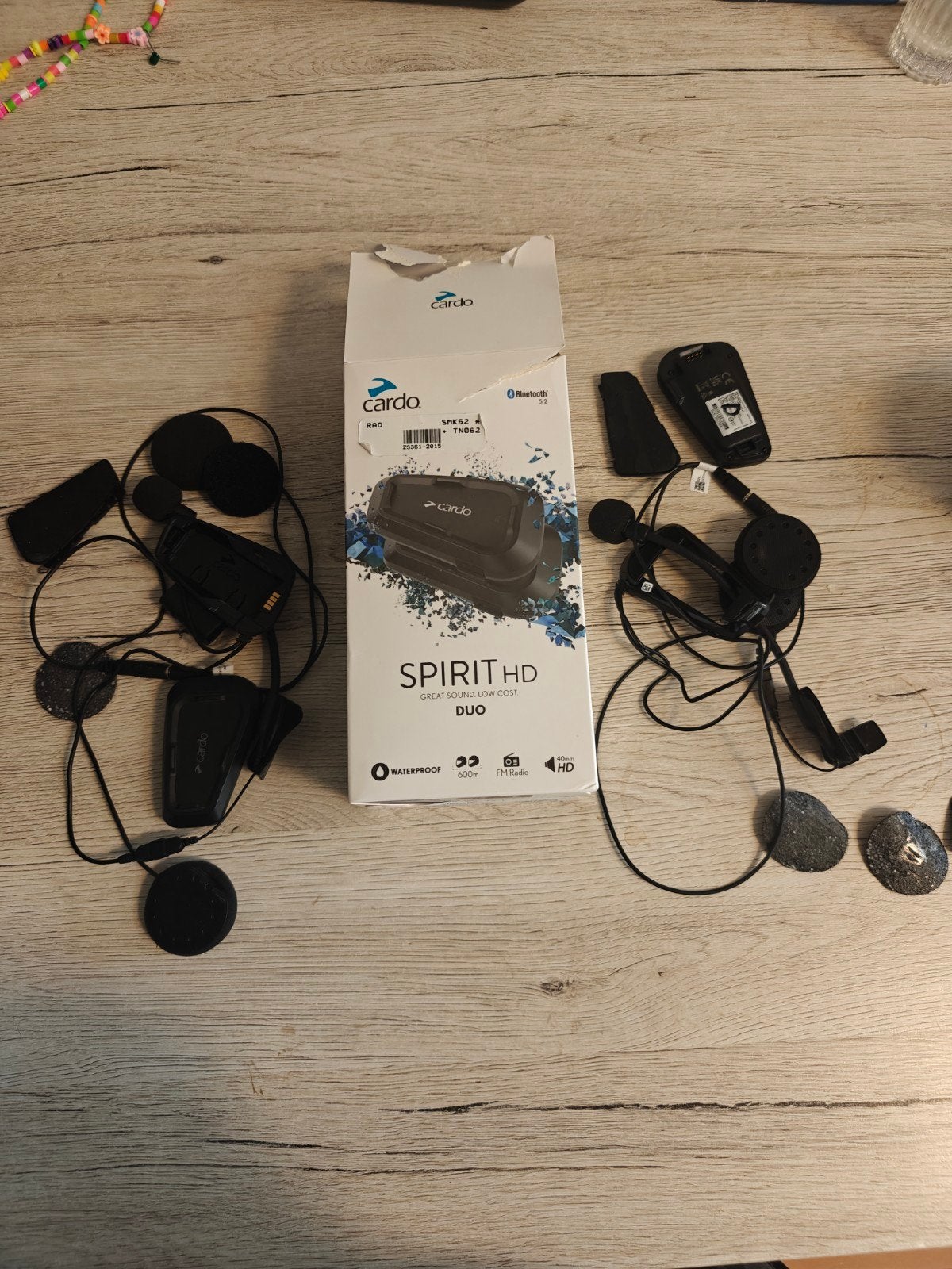 Cardo spirit hd duo, Motos, Enlèvement