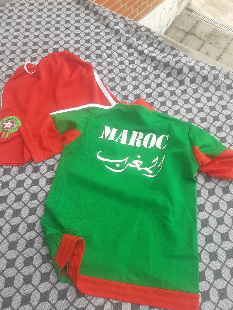 Short maillot du Maroc enfant 6 ans, Enlèvement, Neuf, Garçon ou Fille