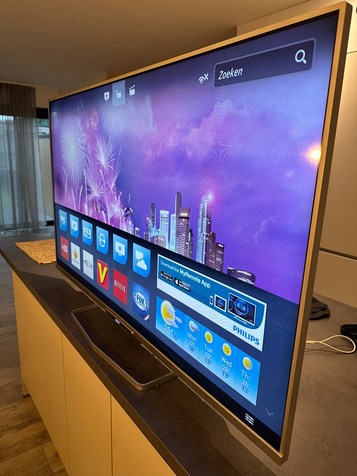 Téléviseur Philips Ambilight 55 pouces - smart tv Full HD, TV, Hi-fi & Vidéo, Philips, LED, Enlèvement, Utilisé
