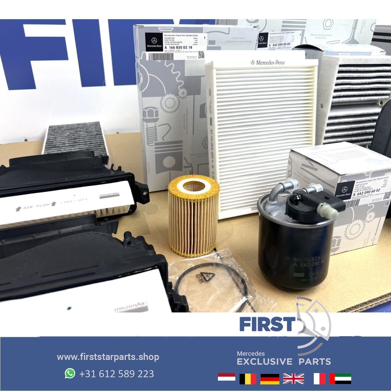 Mercedes OLIE + FILTER SET A B C CLA CLS CL E G GL GLA GLC G, Gebruikt, -, Ophalen of Verzenden, -