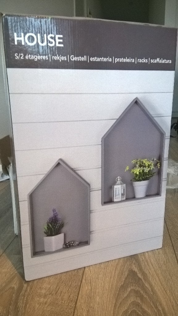 2 wandplanken in de vorm van een huis, Ophalen of Verzenden, Nieuw
