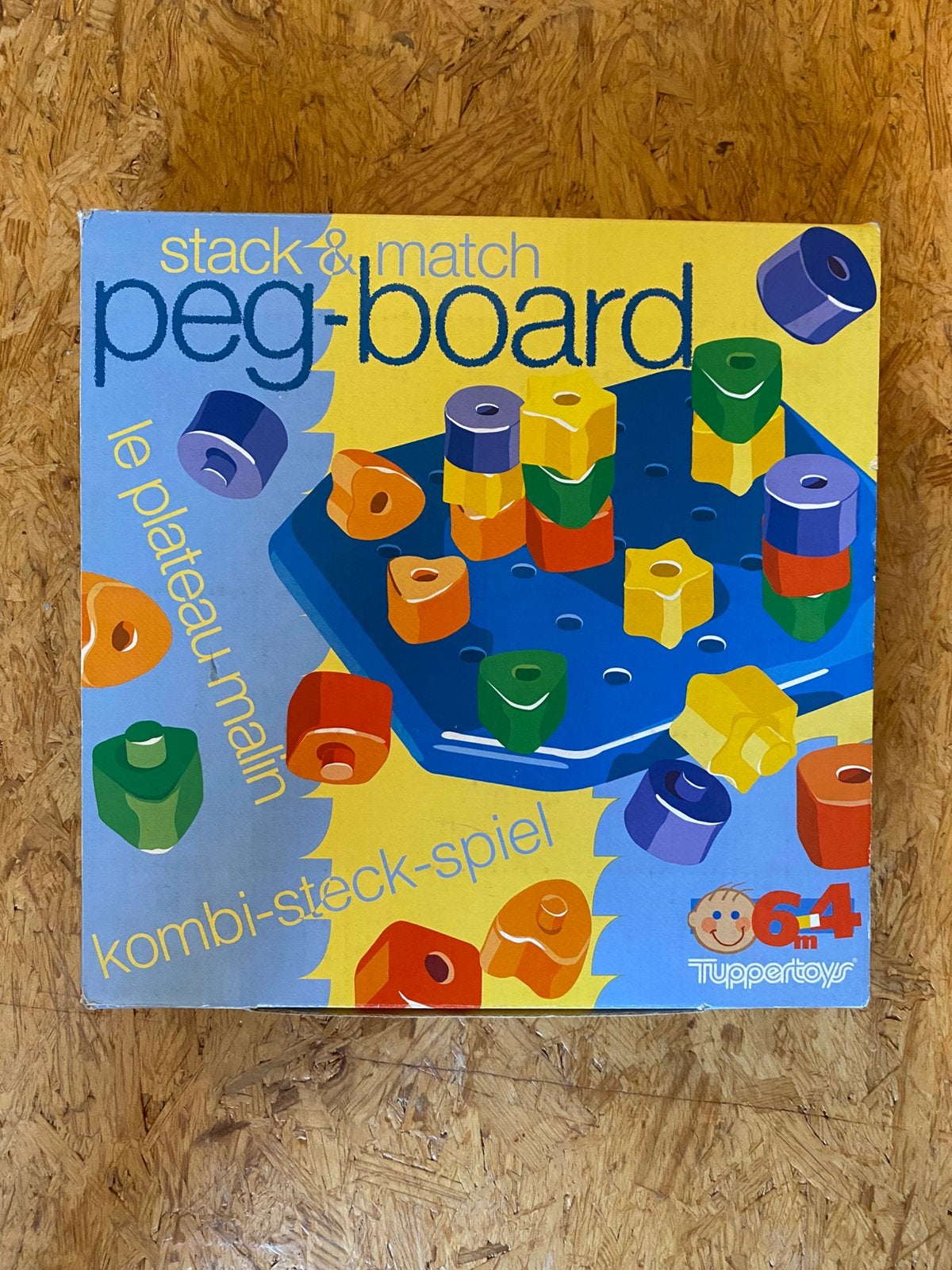 Kleuterspel: Stack & Match Peg-Board, Ophalen of Verzenden, Zo goed als nieuw, Ontdekken