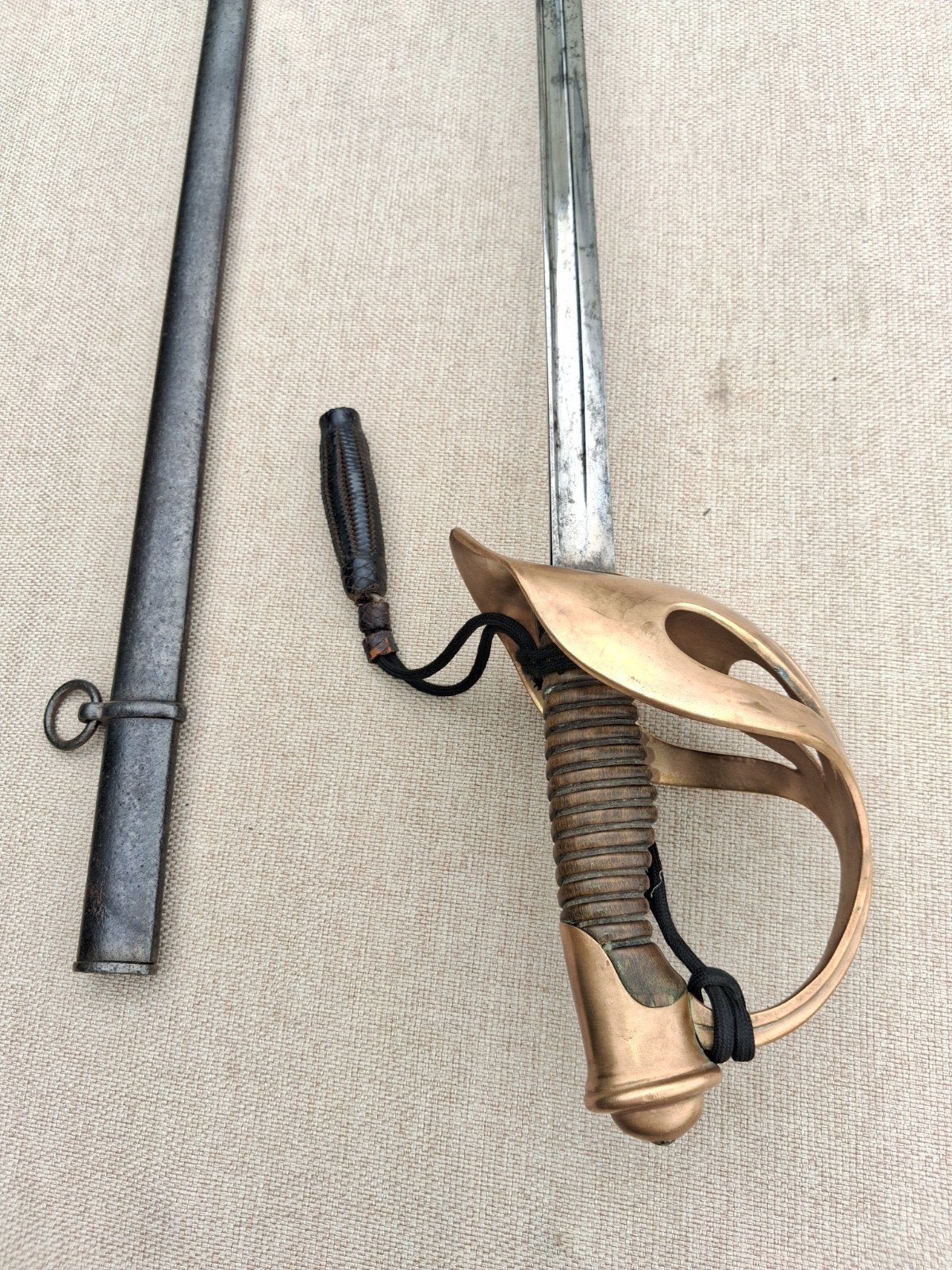 Franse sabel Klingenthal, Barré Paris, ca 1900, Verzamelen, Ophalen of Verzenden, Landmacht, Zwaard of Sabel