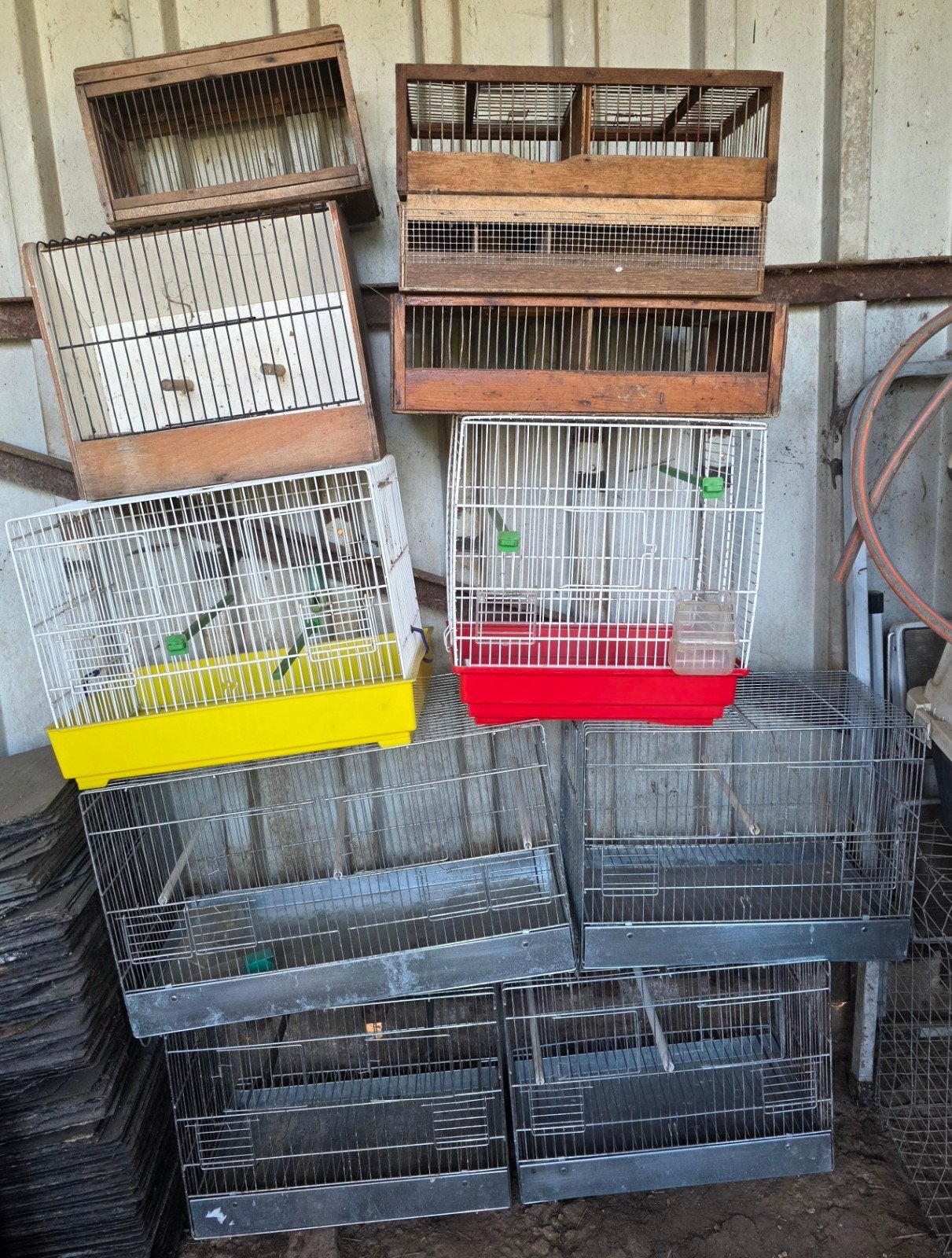 Lot de cages pro pour oiseaux / cages de capture / elevage, Animaux & Accessoires, Oiseaux | Cages & Volières, Bois, Enlèvement