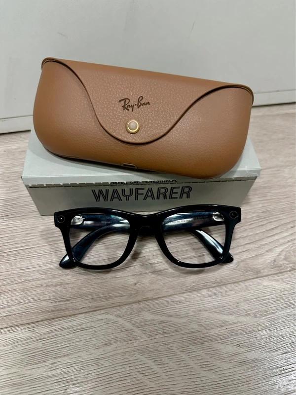 Ray Ban Meta Wayfarer Generatie 1, Zwart, Ophalen of Verzenden, Zo goed als nieuw, Ray-Ban