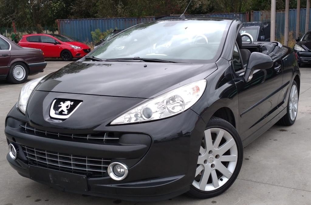 Peugeot 207 cc 1.6 Benzine, Autos, Peugeot, Cabriolet, Noir, 5 places, Particulier