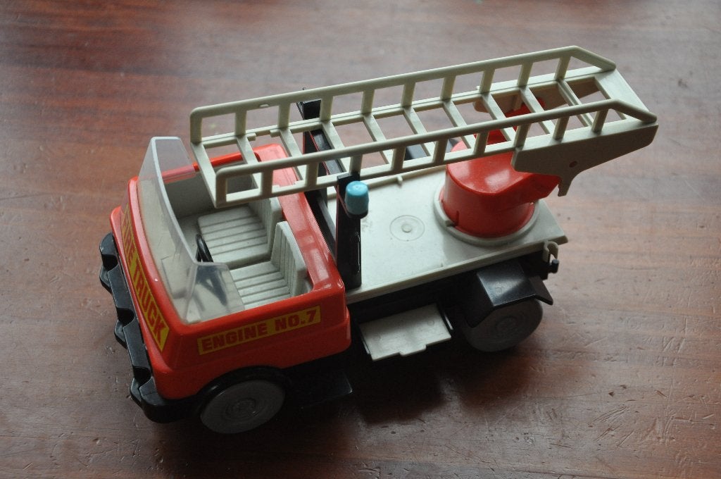 Retro playmobil brandweerwagen, Kinderen en Baby's, Ophalen of Verzenden, Gebruikt, Losse onderdelen, Voertuig
