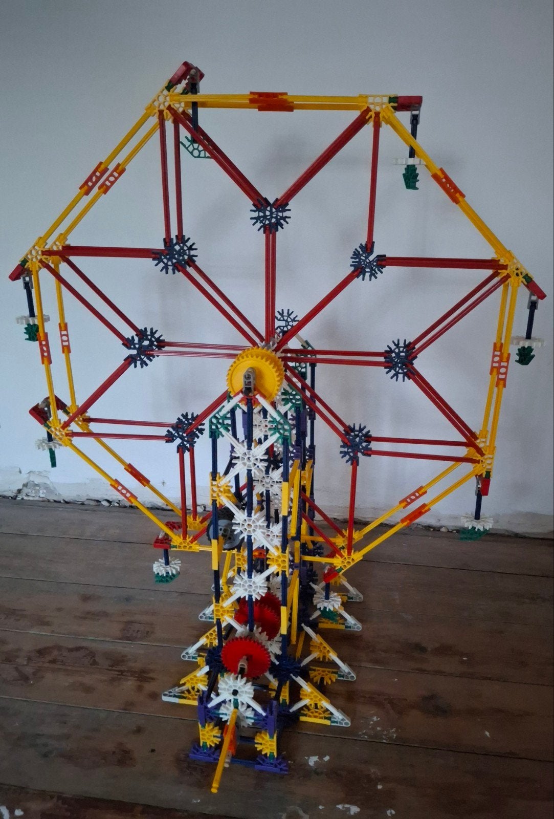 Mooi groot lot K'Nex Reuzenrad met motor + extra, Ophalen of Verzenden