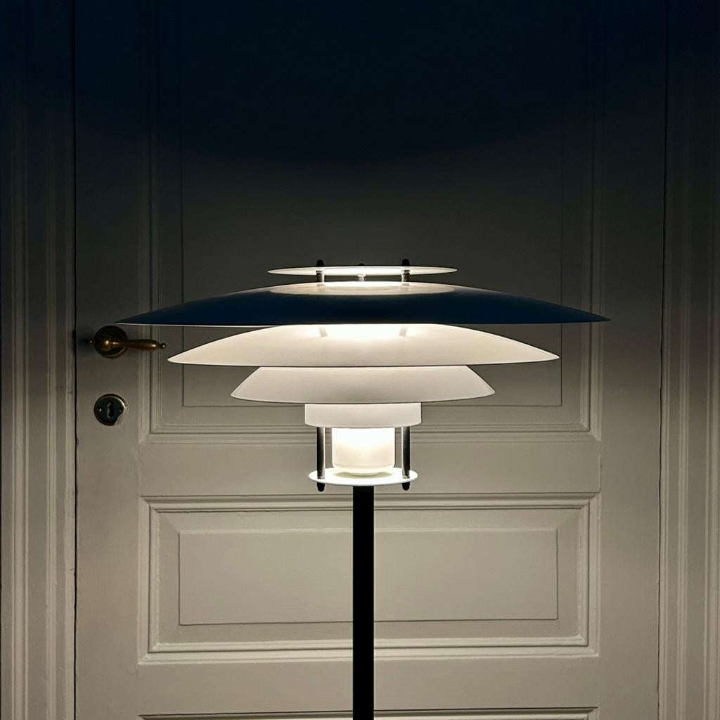 Lampadaire vintage Laterna Danica, Jørgen Buchwald, 1970, Maison & Meubles, Comme neuf, 100 à 150 cm, Métal, Vintage Scandinavisch
