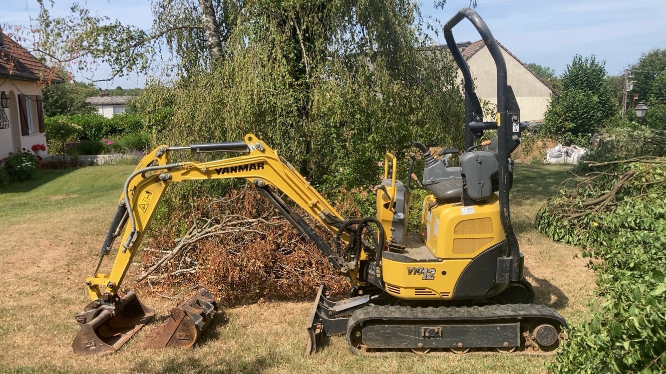 Graver Yanmar vio 12 877h, Zakelijke goederen, Machines en Bouw | Kranen en Graafmachines, Ophalen, Graafmachine